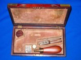 Civil War Deluxe Brass Bound Original Case with Accessories For A Percussion Colt Model 1862 Police Revolver Or An 1862 Pocket Navy Revolver With A 4