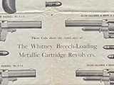 Original and Rare Late 19th Century Whitney Revolver Broadside - 4 of 6