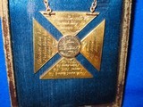 A Very Rare & Exquisite Civil War Gold Ladder Badge Presented To 