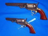 Triple Colt Cased Set, Colt Model 1851 Navy Revolver, Colt Model 5A,1855 Root Revolver, and  Colt Model 1849  Pocket Revolver With Accessories - 3 of 4