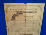 Colt's Patent Fire-Arms Manufacturing Company Advertising Broadside For The New Metallic Cartridge Revolving Pistols - 2 of 4