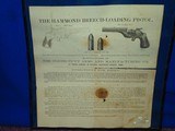 Original Connecticut Arms and Manufacturing Co. Directions for Using Broadside For The Hammond Breech Loading Pistol