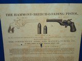 Original Connecticut Arms and Manufacturing Co. Directions for Using Broadside For The Hammond Breech Loading Pistol - 2 of 4