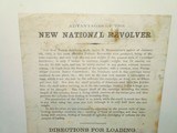 Civil War Broadside Explaining the Advantages & Directions For Loading Of The New Model National Revolver - 2 of 4