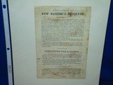 Civil War Broadside Explaining the Advantages & Directions For Loading Of The New Model National Revolver - 1 of 4
