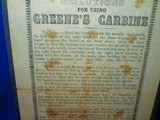 Civil War Massachusetts Arms Company Instruction Broadside for Loading and using the Greene's Carbine - 4 of 4