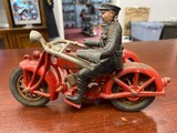 Original 1930s Hubley Cast Iron Indian Motorcycle and Sidecar - 5 of 10