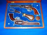Early Civil War Colt Percussion Model 1849 Revolvers With Six inch Barrels In A Dealer Made French Style Contoured Double Case - 2 of 4