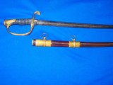Civil War U.S. Model 1850 Staff & Field Officers Sword Identified On Edge Of The Guard To 