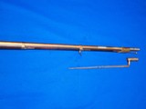 Civil War Model 1816 Conversion Springfield Flintlock Musket Dated 1839 With Its Original Bayonet  - 2 of 4