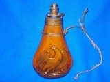 U.S. Civil War Military Type Large Powder Flask with A Large Eagle On Both Sides       - 2 of 4