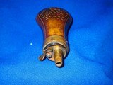 U.S. Civil War Eagle, Shield & Stars Powder Flask For a Percussion Colt Model 1849 Pocket Revolver - 3 of 4