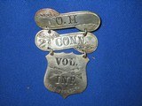 An Early Civil War Type Ladder Badge Finely Inscribed To 