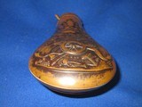 An Early U.S. Civil War Original Double Sided Powder Flask For A Percussion Colt Model 1851 Navy Revolver In Very Good Untouched Condition! - 6 of 6