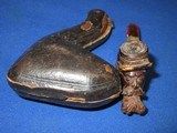 Civil War Period Deluxe Wood Carved CW Soldier with Kepi Smoking Pipe In Its Original Case - 7 of 8