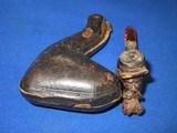 Civil War Period Deluxe Wood Carved CW Soldier with Kepi Smoking Pipe In Its Original Case - 6 of 8