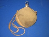 Early U.S. Civil War Military Issued Smooth Side Canteen with Its Original Cover & Strap - 2 of 4