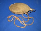 Early U.S. Civil War Military Issued Smooth Side Canteen with Its Original Cover & Strap - 4 of 4