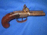 Early 1850's Civil War Henley Hart High Grade Engraved Double Barrel Large Bore Percussion Pistol - 4 of 9