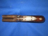 Early 1850's Civil War Henley Hart High Grade Engraved Double Barrel Large Bore Percussion Pistol - 7 of 9