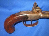 Early 1850's Civil War Henley Hart High Grade Engraved Double Barrel Large Bore Percussion Pistol - 5 of 9