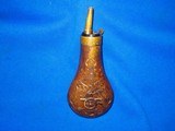 Civil War Military Motif Powder Flask for a Colt Model 1851 Percussion Navy Revolver - 2 of 4