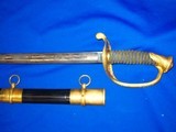 Civil War Ames Mfg. Co. Model 1850 Foot Officers Sword Presented to Lt. Timothy Canavan of the 2nd regt. Mass Vol. - 4 of 4