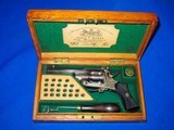 An Early Mid 1800's Fredrick T. Baker Fluted Cylinder Revolver in its Original Factory Case with All Its Original Accessories   