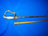 An Early & Scarce 1830's Eagle Head Navy Officers Sword - 3 of 4