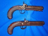 Pair Of Early Civil War Percussion 1850's 