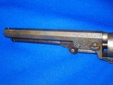 A Very Early Civil War Factory Engraved Percussion Colt Model 1849 Pocket Revolver with A 6 Inch Barrel - 4 of 4