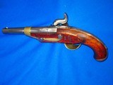 An Early Civil War Model 1842 Francotte Belgium Liege Large Percussion Single Shot Pistol - 3 of 4
