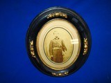 An Early & Fine Civil War Albumen Of A Civil War Officer In Full Uniform With His Sword In Its Original Frame