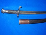 Early Civil War Bayonet  & Scabbard For A Percussion Enfield Pattern 1856 #2 Bar On Band Short Rifle - 3 of 4