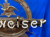 RARE c1940’s Original Budweiser Cast Aluminum Neon Sign - 13 of 14