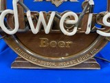 RARE c1940’s Original Budweiser Cast Aluminum Neon Sign - 11 of 14