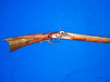 Early 1800's Percussion Half Stock Kentucky Rifle with A Patchbox On Each Side & Heavy Octagon Barrel