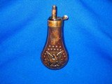 Civil War Double Sided Eagle, Shield, & Stars Flask for a Colt Model 1849 Pocket Revolver - 2 of 4