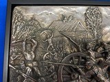 Henryk Winograd Sterling Silver Civil War Plaque The battle of Shiloh - 2 of 7