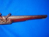  Very Early & Large European Ornate Engraved Flintlock Pistol with Silver Fittings Circa 1700's - 2 of 4