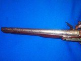 Very Early & Large European Ornate Engraved Flintlock Pistol with Silver Fittings Circa 1700's - 4 of 4