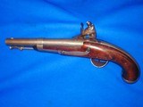 A Very Early & Scarce U.S. Mexican War to Civil War Military Issued Model 1836 Flintlock Pistol By A. Waters Dated 1837 - 3 of 4