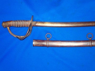 U.S. Civil War Military Issued Model 1860 Cavalry Sword Made by Mansfield & Lamb Dated 1864 