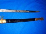 An Early & Desirable U.S. Civil War Military Ames Model 1852 Navy Officer's Sword - 2 of 4