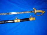 An Early & Desirable U.S. Civil War Military Ames Model 1852 Navy Officer's Sword - 4 of 4