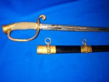 An Early & Desirable U.S. Civil War Military Ames Model 1852 Navy Officer's Sword - 1 of 4
