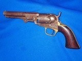 Civil War Military Used Colt Model 1849 Percussion Pocket Revolver Inscribed On The Bottom of The Brass Backstrap To 