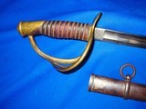 U.S. Civil War Military Issued Model 1860 Cavalry Sword Made by Mansfield & Lamb