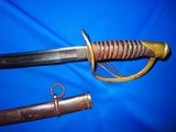 U.S. Civil War Military Issued Model 1860 Cavalry Sword Made by Mansfield & Lamb