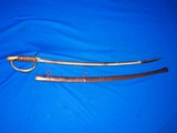U.S. Civil War Military Issued Model 1860 Cavalry Sword Made by Mansfield & Lamb